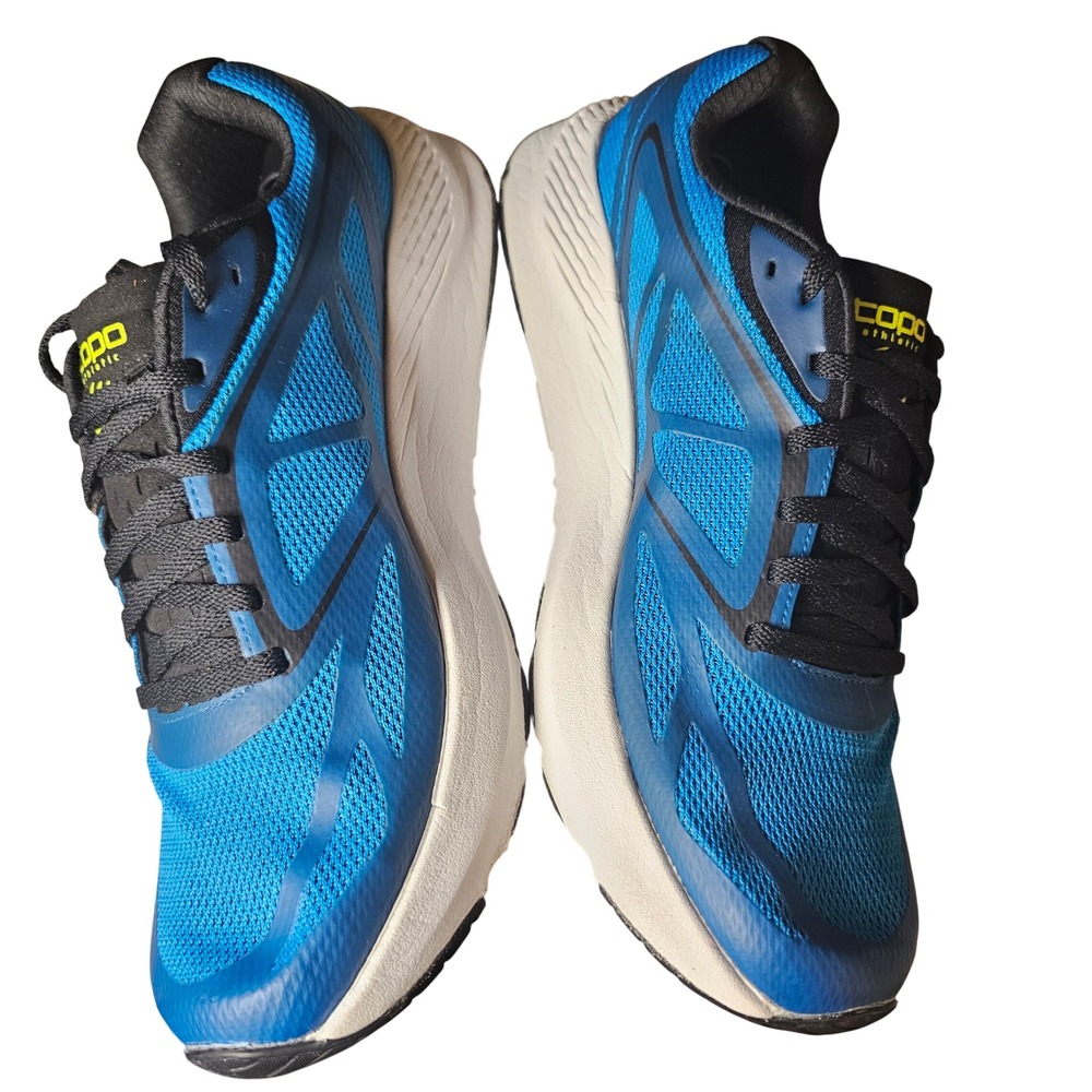 Topo Athletic Zephyr Mens 11.5 Blue Black Road Running Shoes ZipFoam Gorpcore - Picture 5 of 14